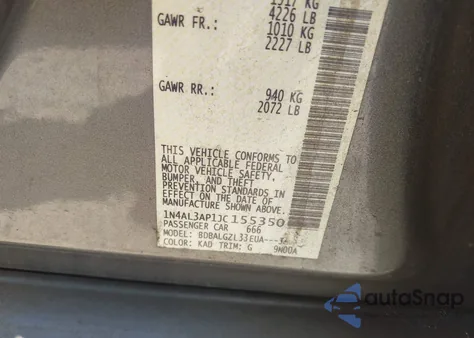 2018 Nissan Altima 2.5 S из США, поврежденный, VIN 1N4AL3AP1JC155350